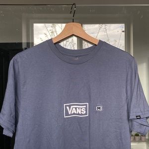vans off the wall shirt sleeve blue tee